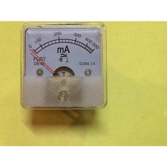 Mili Ampere Meter Analog 0-500mA OB-45 - 0-100mA AC/DC