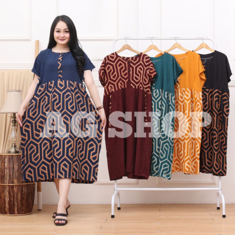 DASTER CHIBI TERBARU - DRESS CIBI MOTIF VIRAL - HOMEDRESS KOMBINASI MOTIF Z4R4