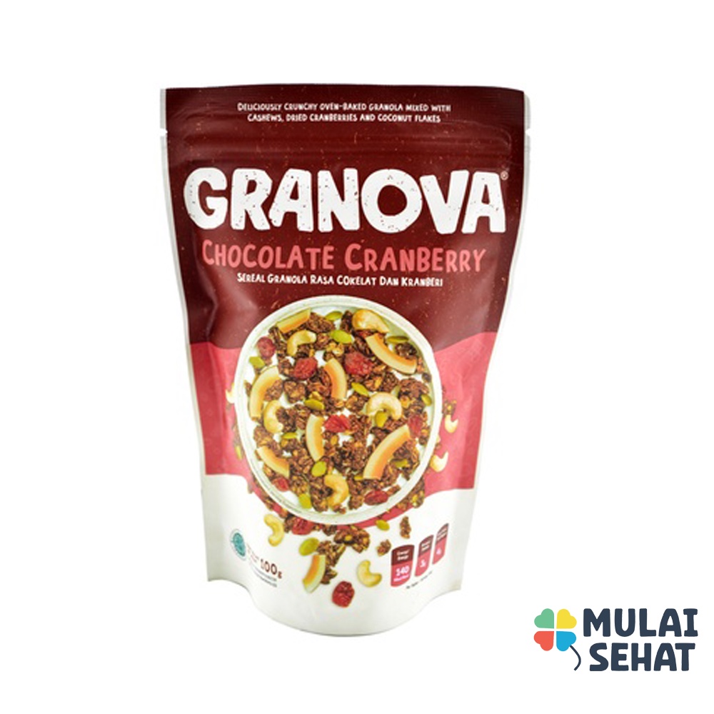 

Granova Chocolate Cranberry Granola - 100g | Sereal Granola - cemilan granola - camilan sehat