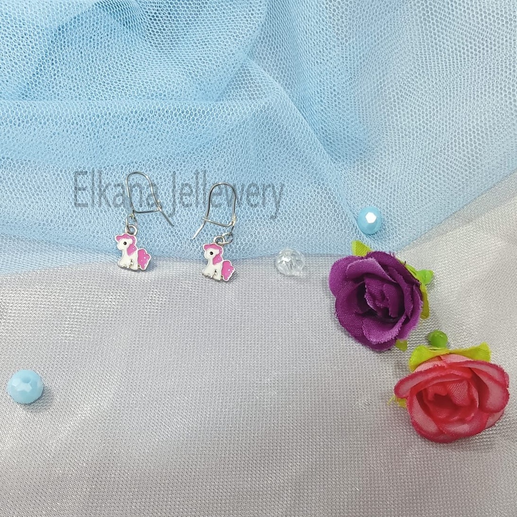 ANTING DESI ANAK SILVER JURAI Perhiasan super berkelas fashion korea anti karat dan anti luntur