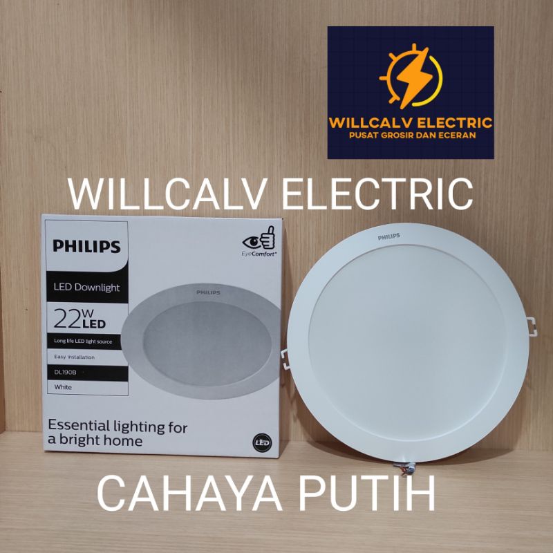 PHILIPS ERIDANI 22W 22 WATT DL190B / LAMPU DOWNLIGHT LED PHILIPS ERIDANI DL190B 22W 22 WATT