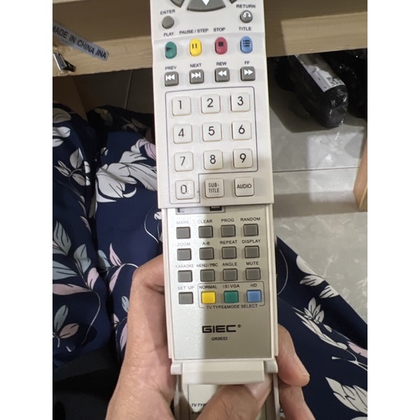 REMOTE REMOT DVD GIEC HVC GK0033 ORIGINAL ASLI