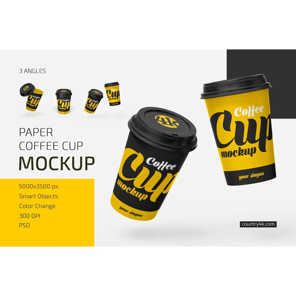 Paper Coffee Cup Mockup Set