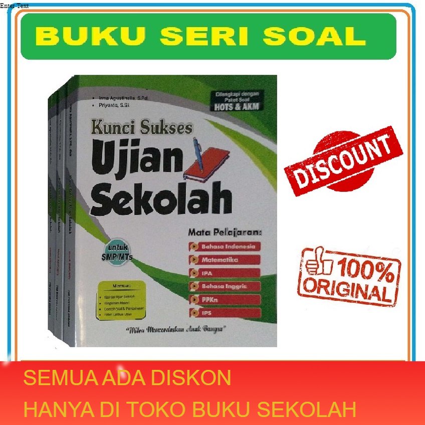 Buku KUNCI SUKSES UJIAN SEKOLAH SMP / MTS Kelas 9 - Pustaka Grafika