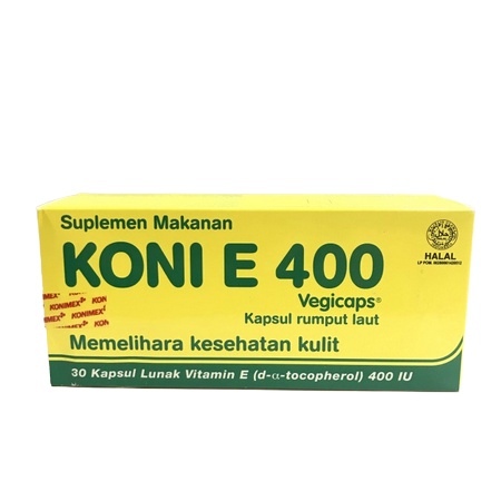 Koni E 400 kapsul - Antioksidan Memelihara Kesehatan Kulit