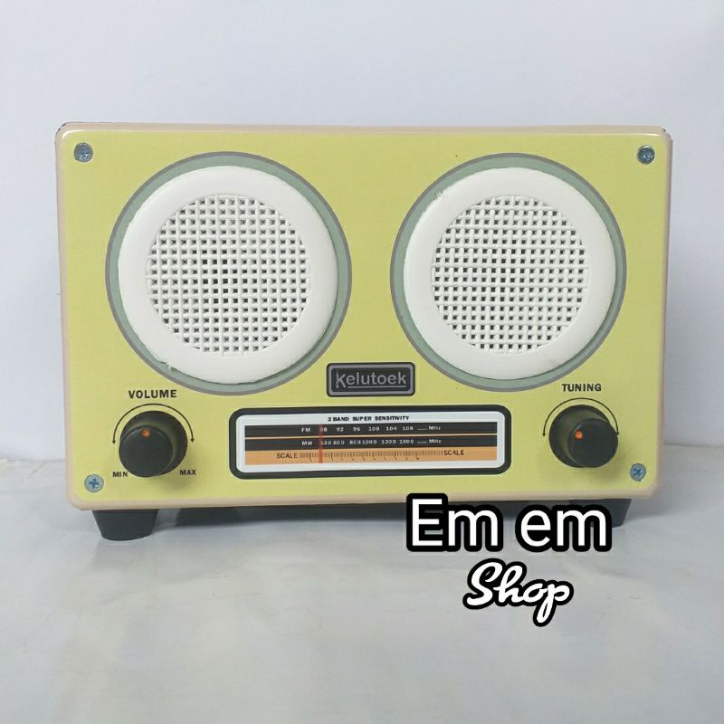 celengan model radio jadul vintage retro pajangan awet