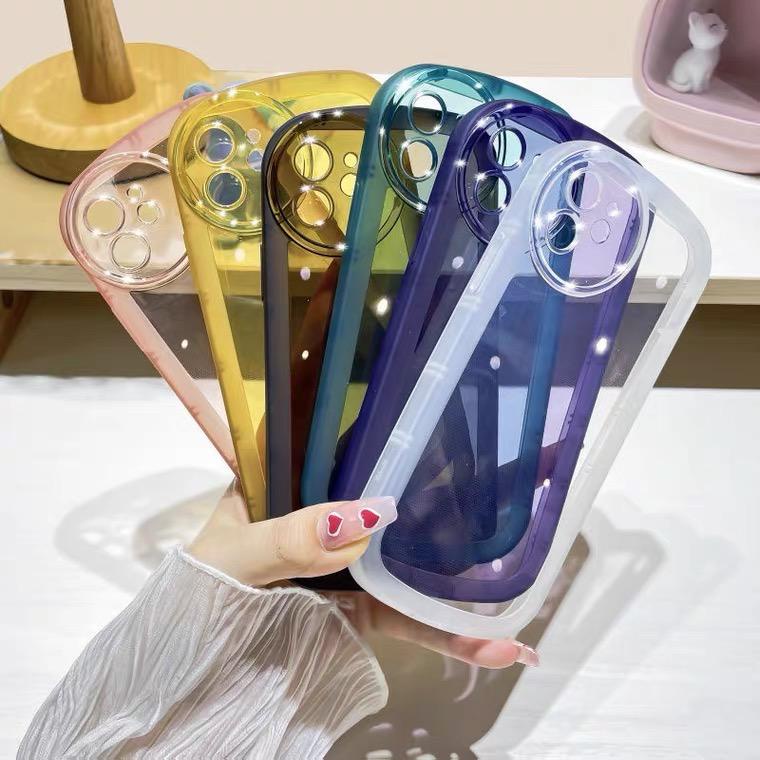 CHM NEW Case OVAL for iPhone 7 8 7+ 8+ Plus SE 2020 X XS XR XS MAX - 11 12 13 Mini PRO PRO MAX premi