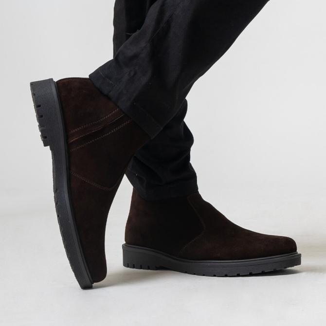 Chelsea Boots Coffee Suede Raisha_Store1