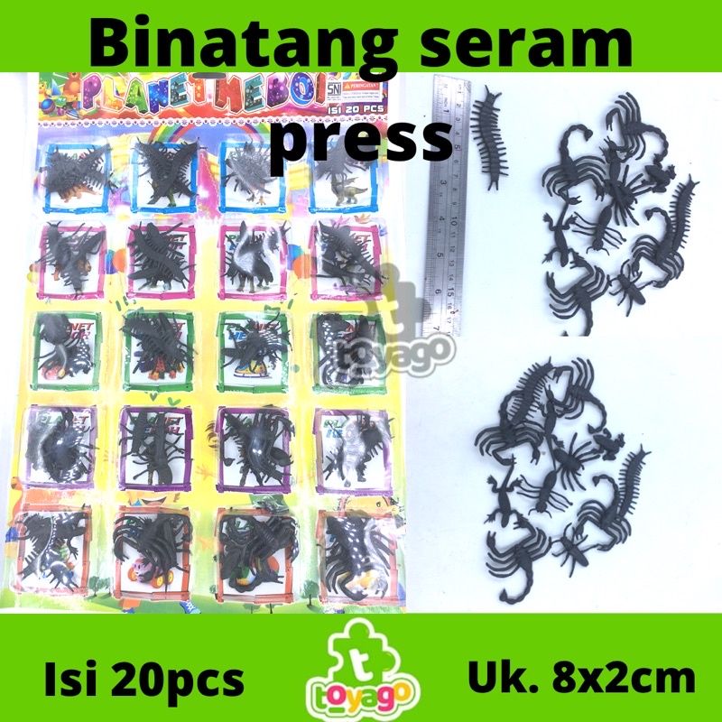 binatang seram press PH isi 20pcs grosir murah