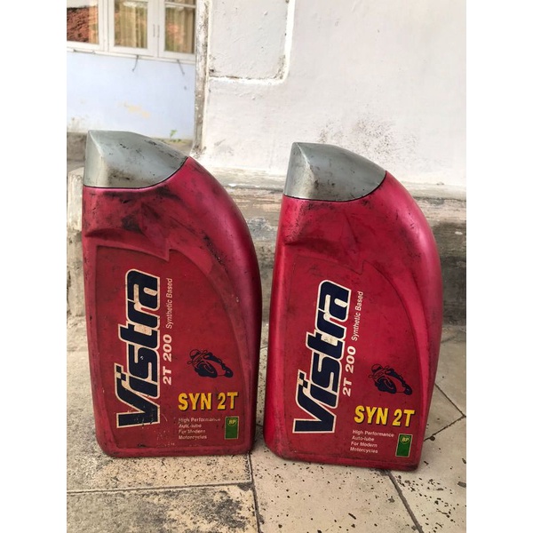Oli Samping Motor 2T Lawasan Jadul Vistra 2T 200 SYN 2T Synthetic Based