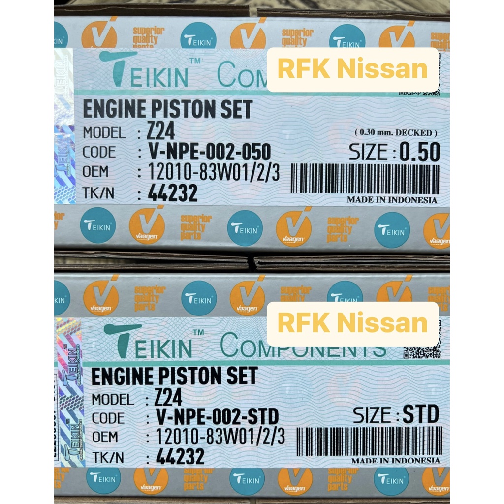 Seher / Piston Nissan Terrano OEM Teikin STD/0.50