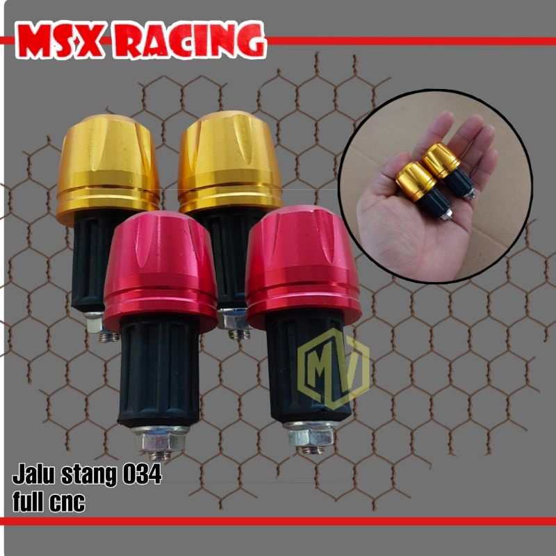 BANDUL STANG MOTOR JALU STANG MOTOR JALU BAR END BAHAN FULL CNC COCOK UNTUK SEMUA JENIS MOTOR MIO BEAT SCOOPY NMAX PCX AEROX VARIO DLL