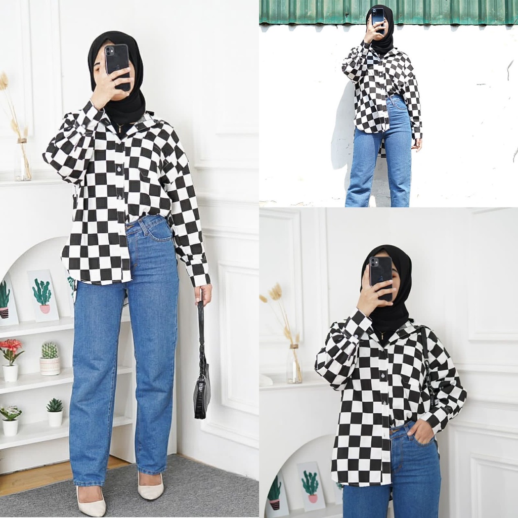 GFS VENYA OVERSIZE STRIPE SHIRT