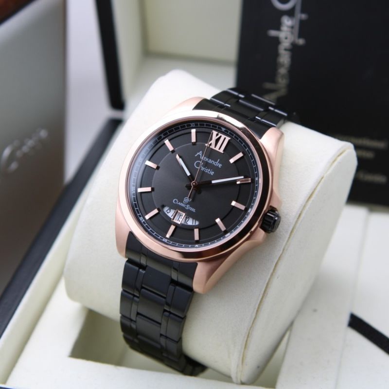 ORIGINAL Jam Tangan Pria &amp; Wanita Alexandre Christie AC 8659 ORIGINAL