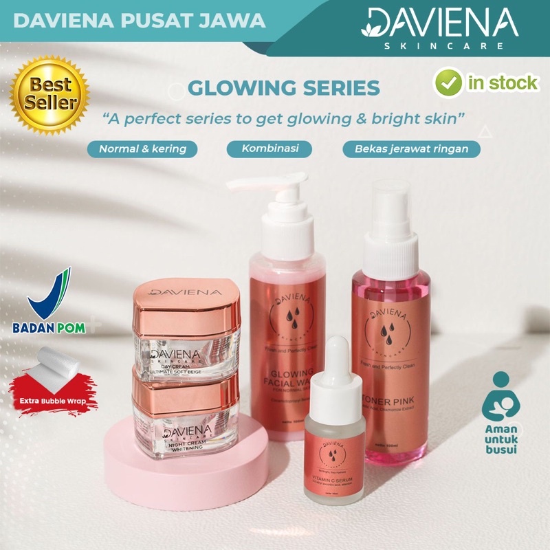 [Official] Daviena Skincare | GLOWING SERIES |PEMUTIH WAJAH BPOM|DAVINA SKINCARE
