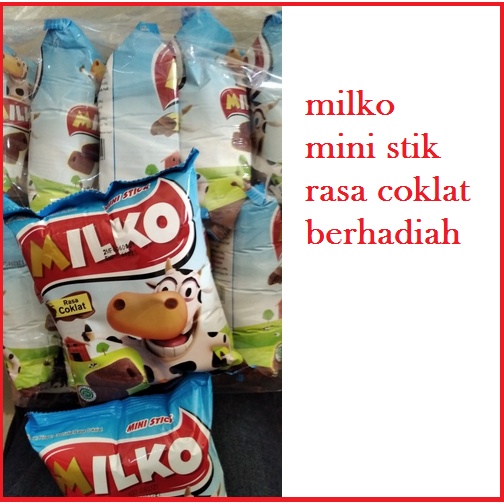 Milko Snack mini Stik coklat berhadiah 1 pack 10 pcs