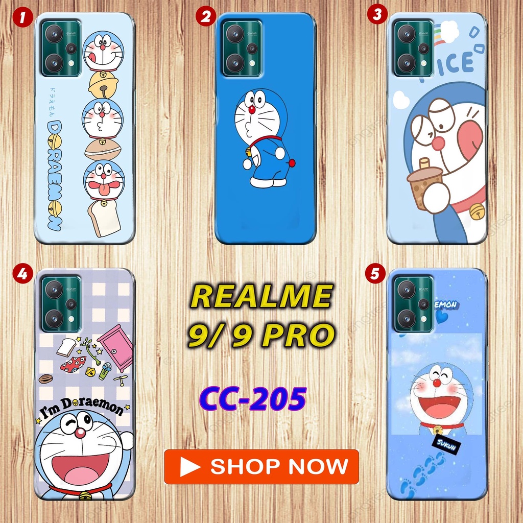 Case Realme 9/ 9Pro  - [CC205] - Hardcase 3D fullprint doff  "Doraemon" - fashion kesing kekinian bisa COD casing cover silikon MURAH terbaru bumper gambar lucu pelindung handphone - bebas pilih motif dan tipe handphone