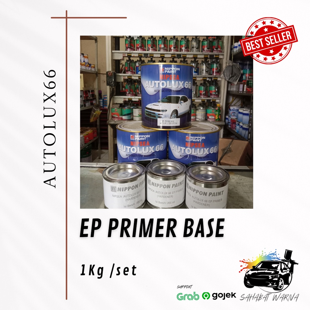 Epoxy Primer Base Autolux 66 Grey / Green  - 1L set