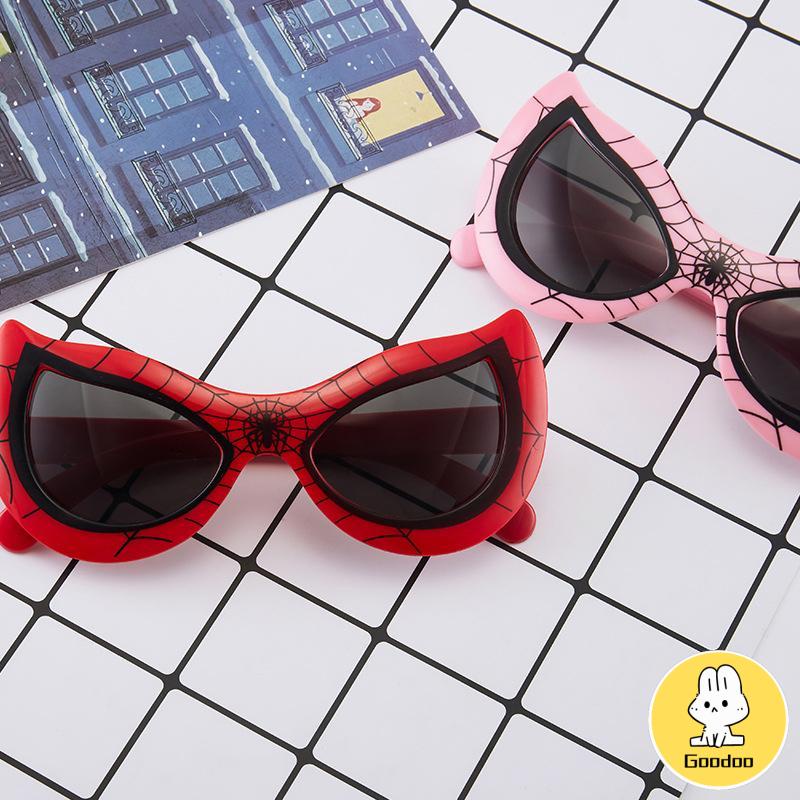 Kacamata Anak SpiderMan Baru Anti-UV Naungan Fashion Sunglasses Hitam Anak Kacamata -Doo