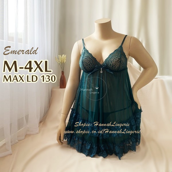 Transparan Lingerie M L XL XXL, Baju TidurSexy Cantik Hot Ukuran Besar Jumbo Big Size 999 Macan