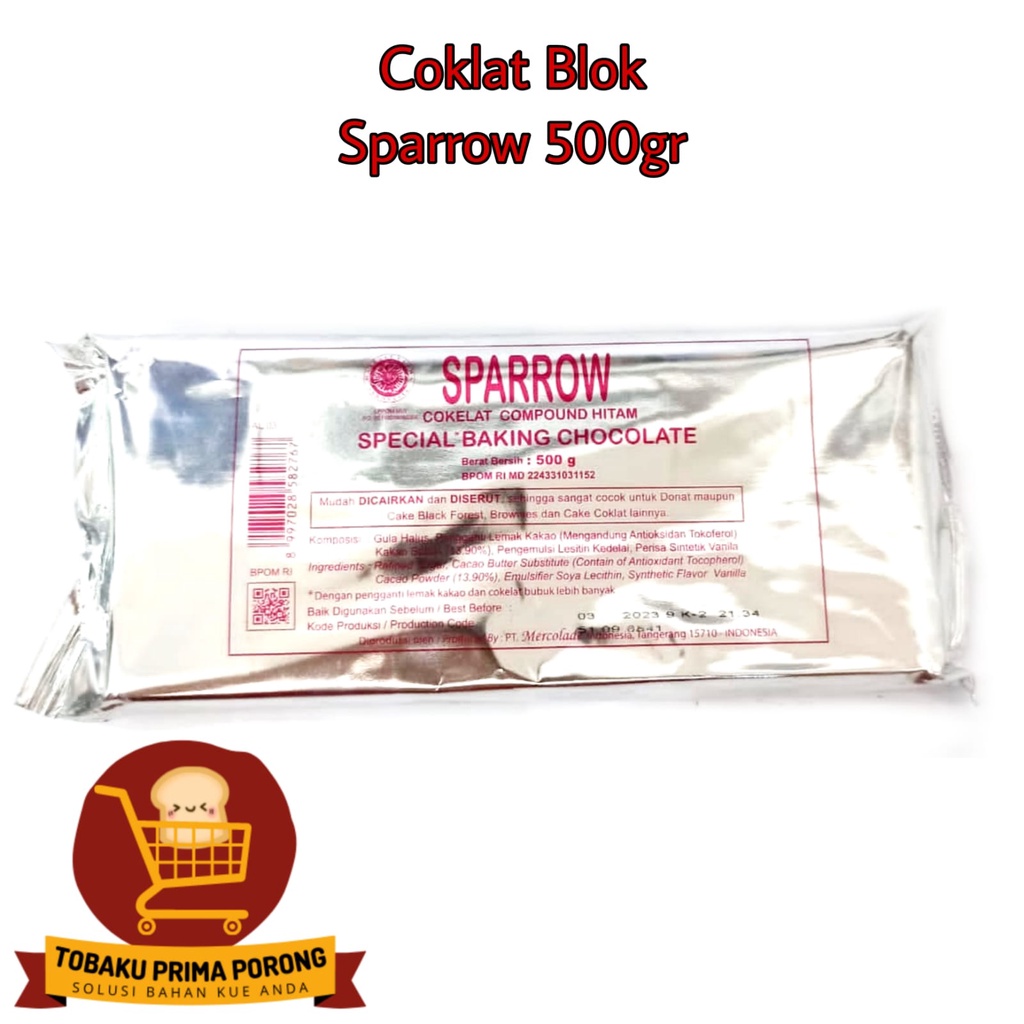 

CHOCOLATE SPARROW - SPESIAL BAKING CHOCOLATE - 500 GR