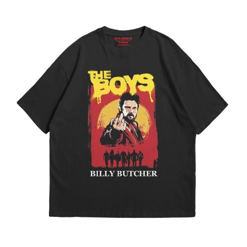 Tshirt Kaos Oversize The Boys Billy Butcher Kaos Movie Band Vintage Rap Tee