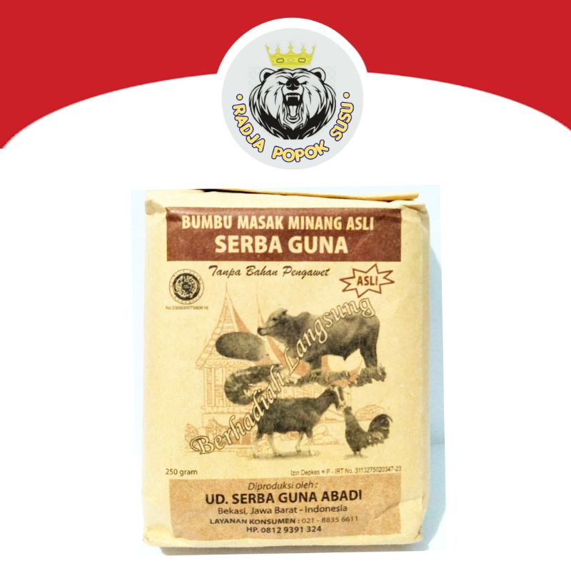 

BUMBU GULAI SERBA GUNA BUMBU PADANG 250GR 250 GR