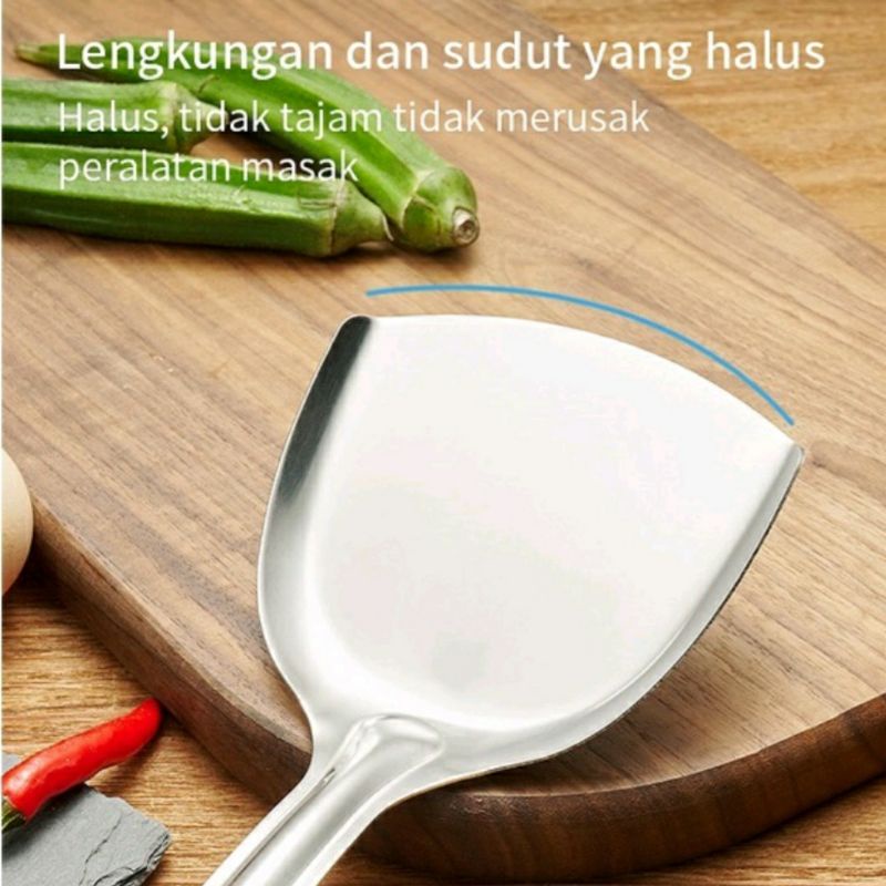 Alat Masak Spatula Set Stainless Tebal Kitchen Tools Utensil Dapur