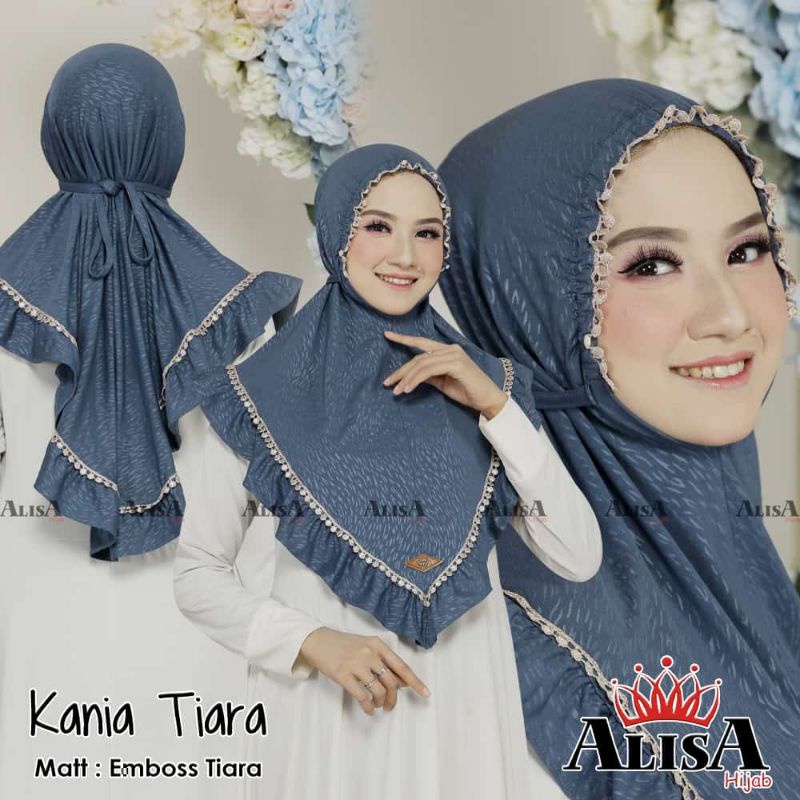 ZAZIZESTORE - BERGO KERUT RENDA / JILBAB TALI KERUT RENDA ATAS BAWAH