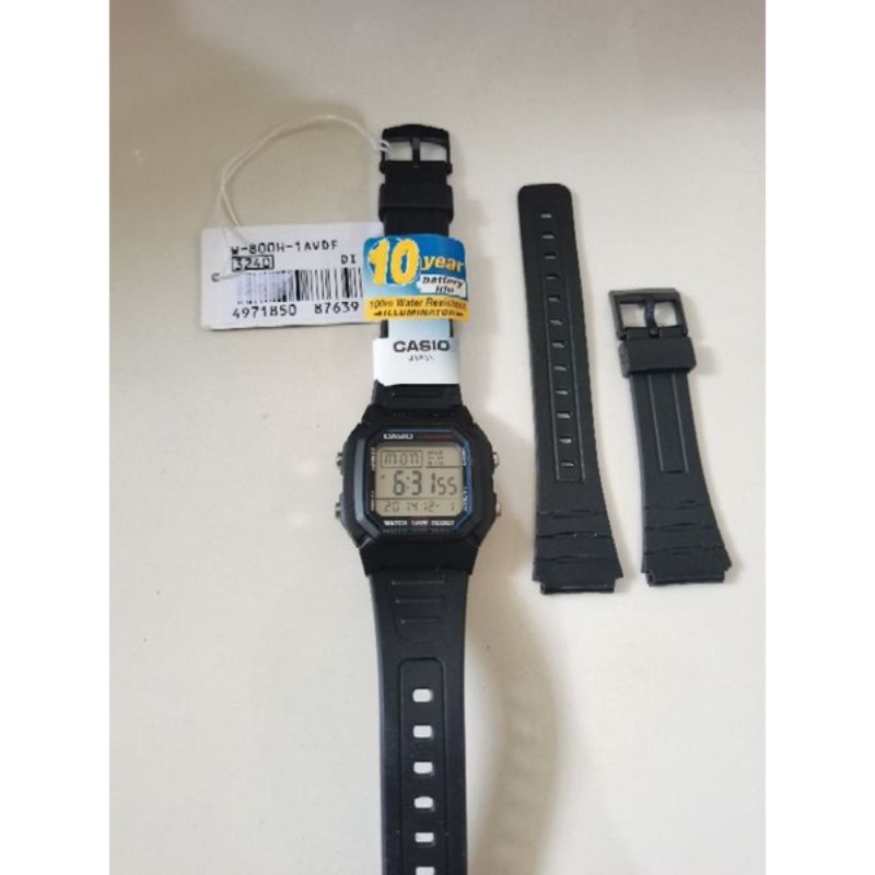 STRAP TALI JAM TANGAN CASIO W 800H CASIO W 800H, AW - 49 HE