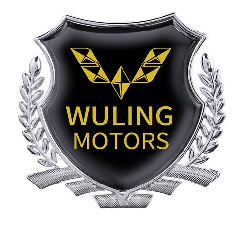 2pcs Stiker emblem logo Wuling Confero Cortez Almaz Confero s Untuk Fender Samping Mobil