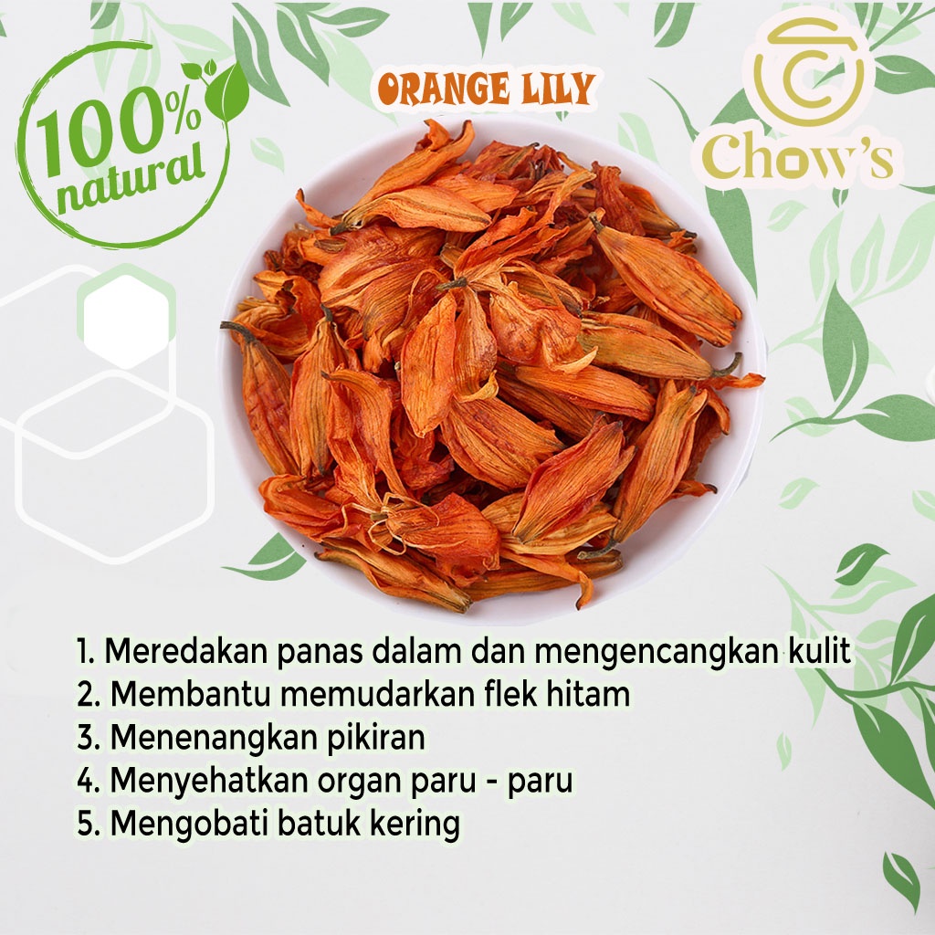 

1 KG Orange Lily/Teh Bunga Kering/Teh Seduh/Flower Tea/Teh Herbal