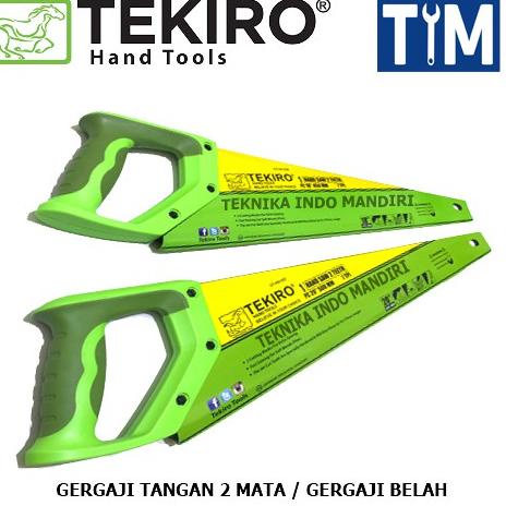 TEKIRO Gergaji Tangan 2 Mata / Gergaji Belah