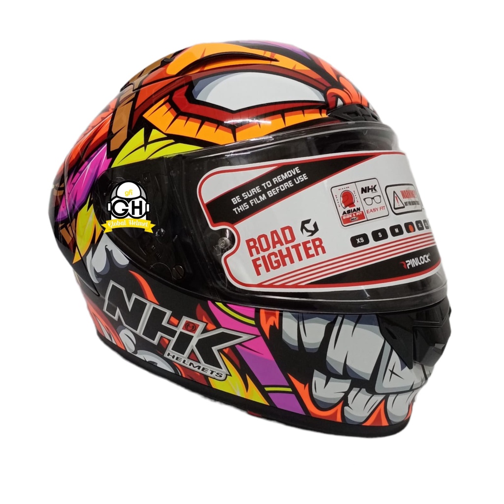 NHK HELM GPR TECH STREET THE MASK BLACK PINK GLOSSY GP R TECH