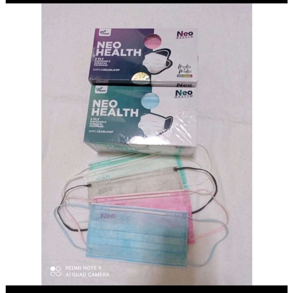 MASKER EARLOOP MEDIS NEO HEALTH MIX ISI 50/ MASKER EARLOOP BAHAN PREMIUM