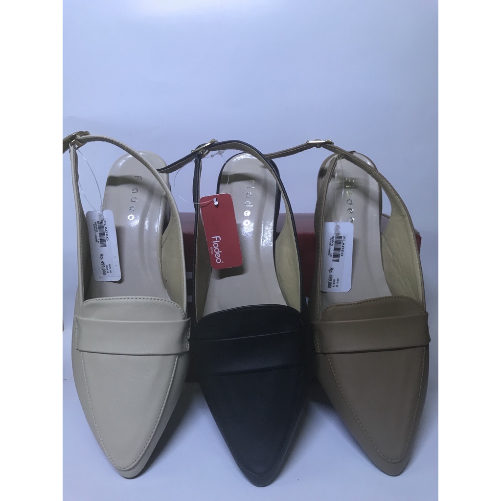 SANDAL FLADEO WANITA SLOP GESPER TALI BELAKANG