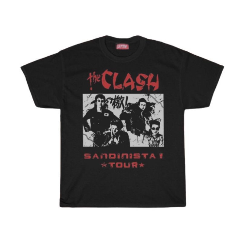 KAOS / T SHIRT / THE CLASH / KAOS BAND THE CLASH SNDINISTA TOUR