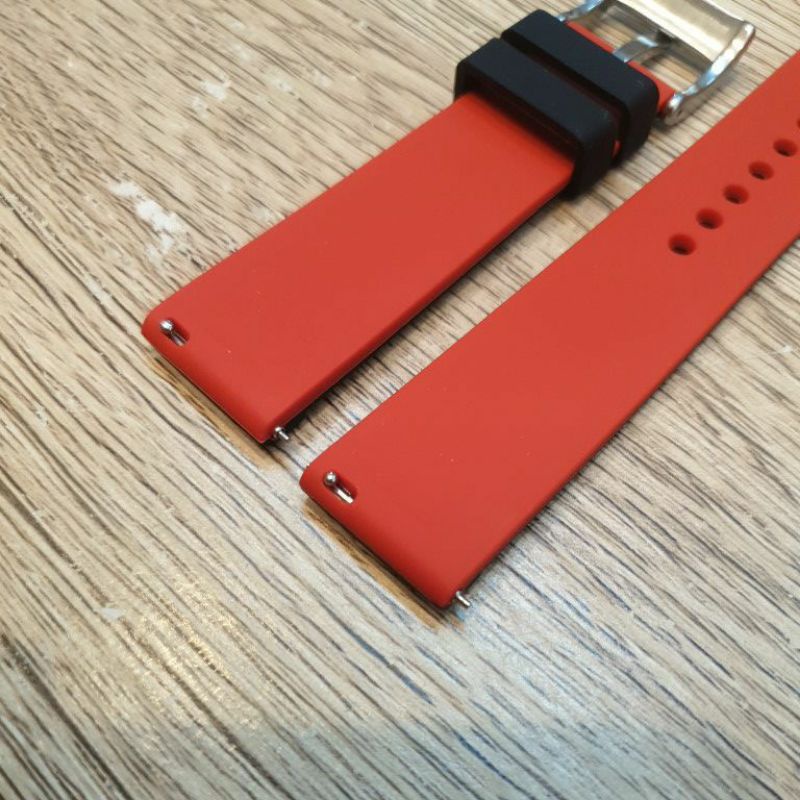 Strap tali jam tangan quick release  silikon silicon universal 20mm 20MM sudah dapat pen tarik