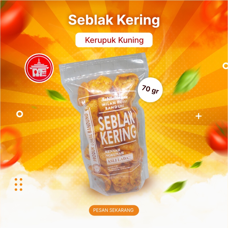 Seblak kering Cemilan Keripik snack pedas camilan murah enak bukan cireng kerupuk bintang bandung