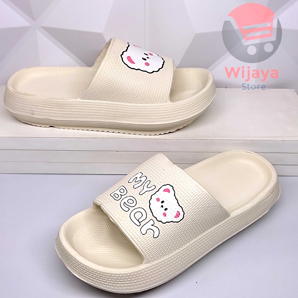 Sandal BALANCE Slipback Wedges Slop Wanita Sendal Tali Belakang Jelly Slide Selop Cewek Perempuan 2209 2312