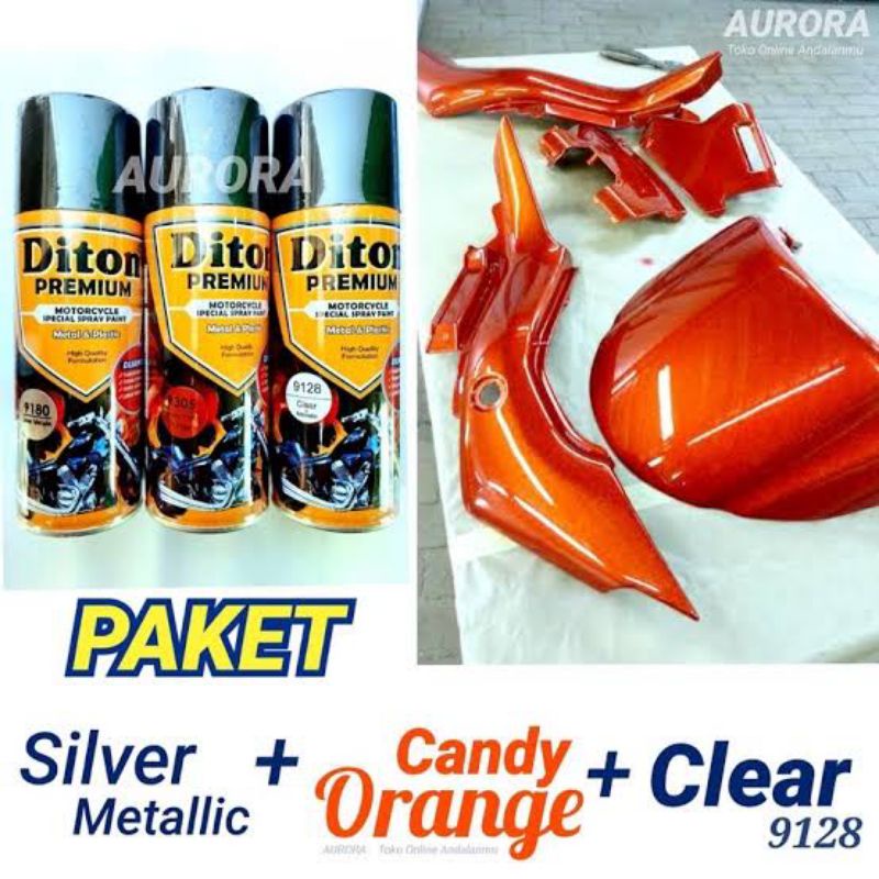 DITON PREMIUM 9305 CANDY TONE Orange Smoke CAT STANSPARANT 400CC