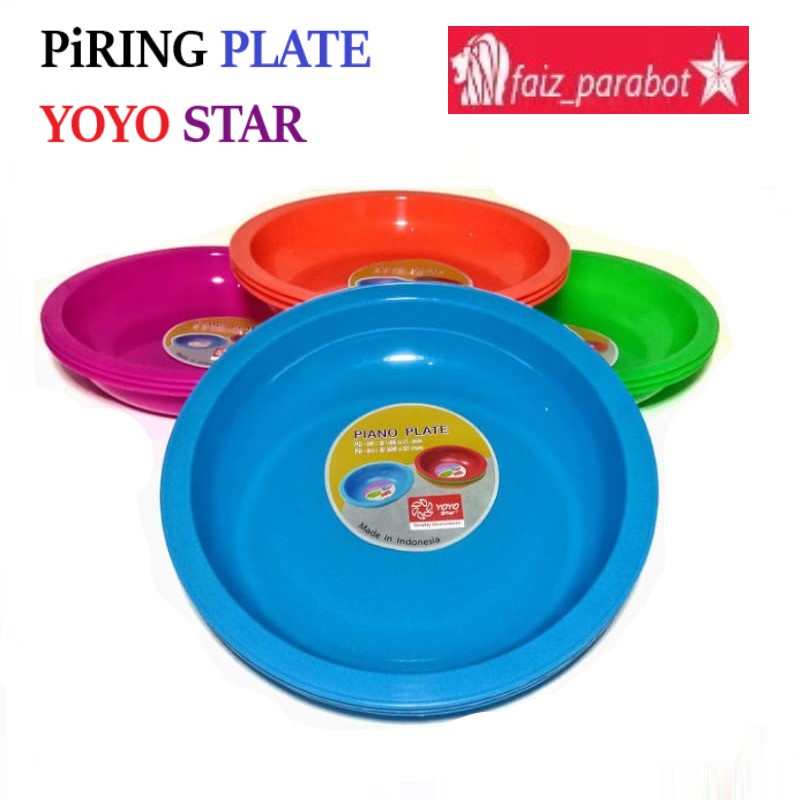 PIRING MAKAN PLASTIK PLATE 1PCS BERBAHAN TEBAL SEKALI