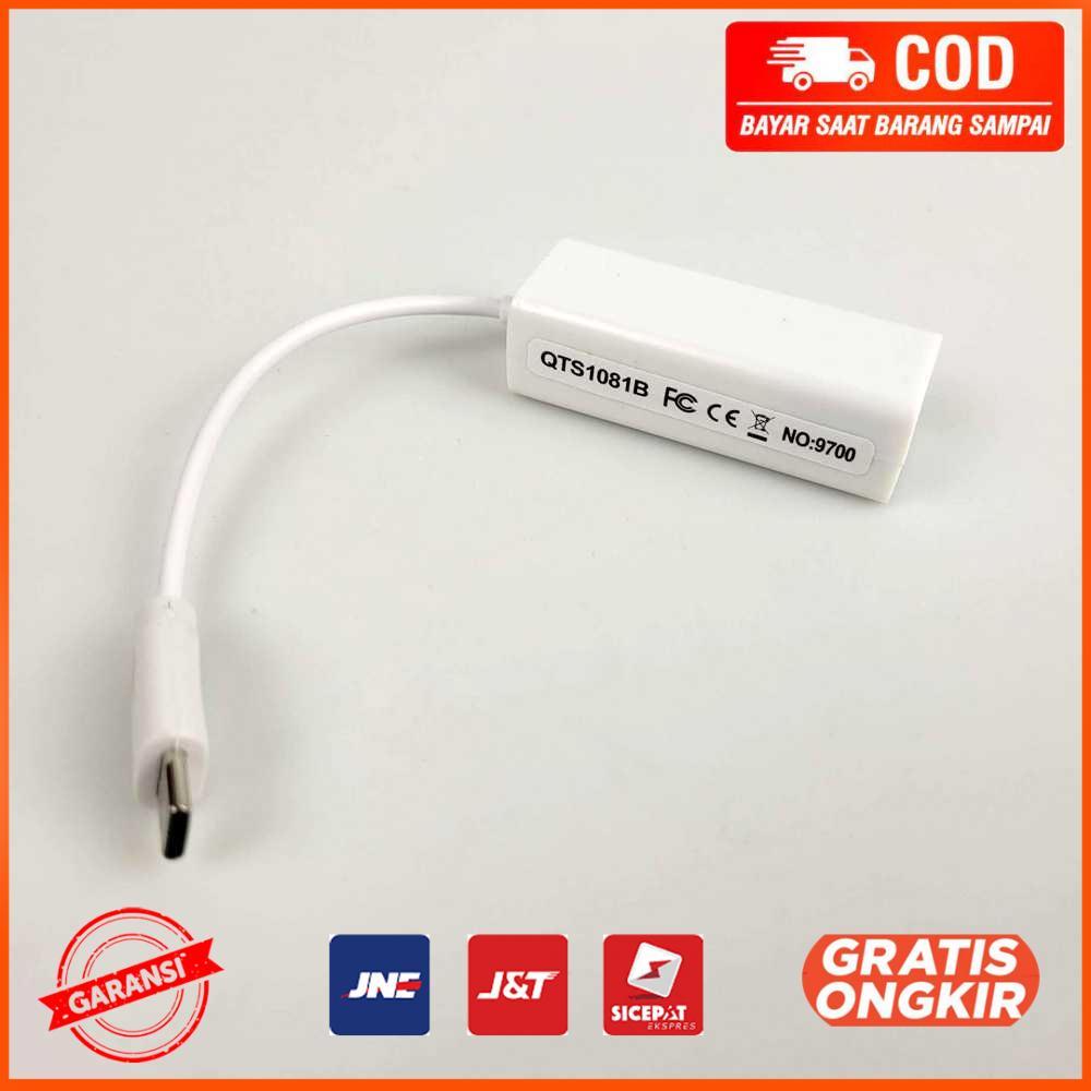 USB 2.0 Type C to RJ45 Ethernet LAN Adaptor for Windows - 9700