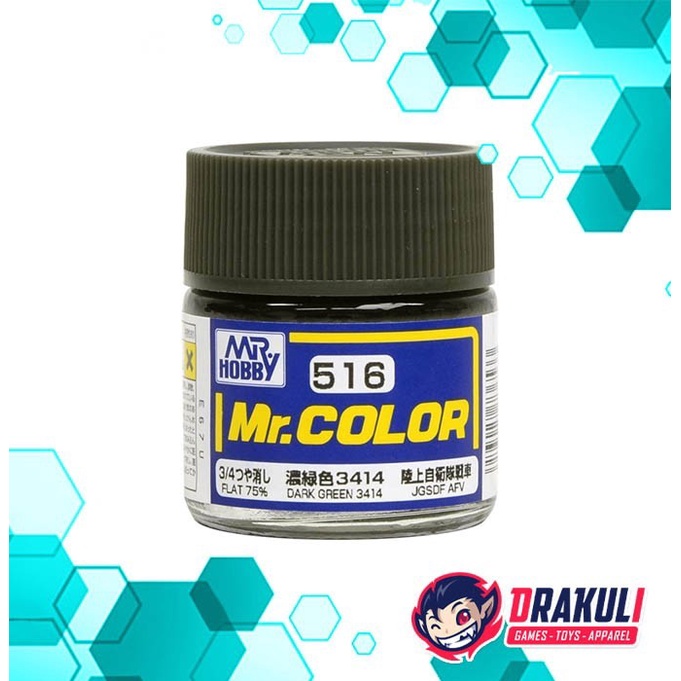 Mr. Hobby Mr. Color Model Kit Paint – Dark Green 3414 C516