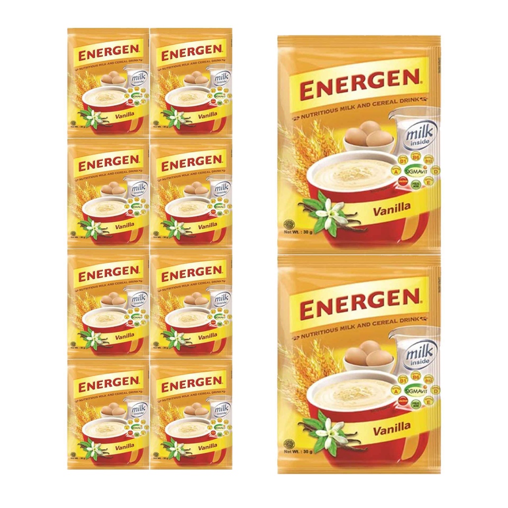 Energen Susu Sereal Vanilla / Coklat 10 x 32 gr