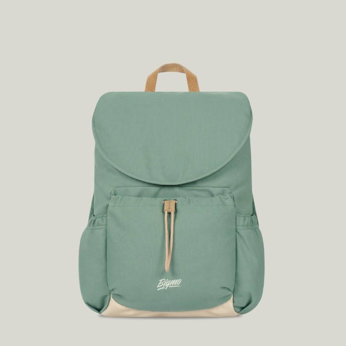 Tas Bigmo Trixie Pistachio - Tas Ransel Besar Kanvas Sekolah Kantor