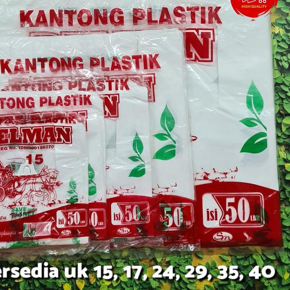 

Kantong Plastik Sampah Ramah Lingkungan Delman uk 40 isi 50lbr