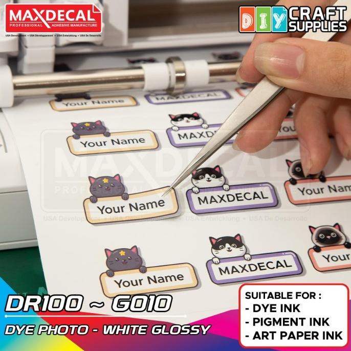 

MAXDECAL DIY Stiker Photo Paper Inkjet Coating DR100-G010