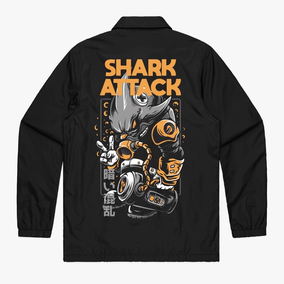 Shark Attack Coach Jacket - Jaket Parasut Pria dan Wanita