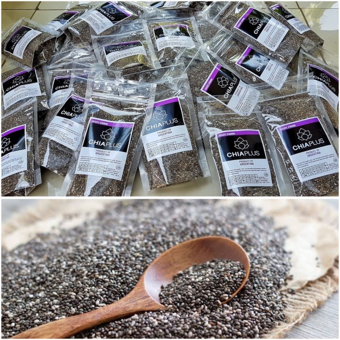 

ORGANIC BLACK CHIA SEEDS HALAL IMPOR ARGENTINA 100 GR 100% NATURAL